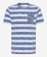 Brax Troy Bold Stripe Fine Piqué T-Shirt Universe