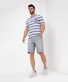 Brax Troy Bold Stripe Fine Piqué T-Shirt Universe