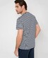 Brax Troy Linen Cotton Crew Neck Striped T-Shirt Universe