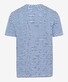 Brax Troy S Stripe Cotton Interlock Jersey T-Shirt Cobalt