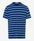 Brax Troy Striped T-Shirt Blauw