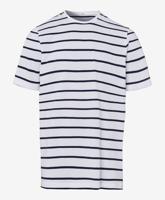 Brax Troy Striped T-Shirt White