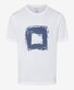 Brax Ty Fine Jersey Fantasy Square T-Shirt White-Storm
