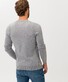 Brax Vico V-Neck Merino Wool Easy Wash Trui Platinum