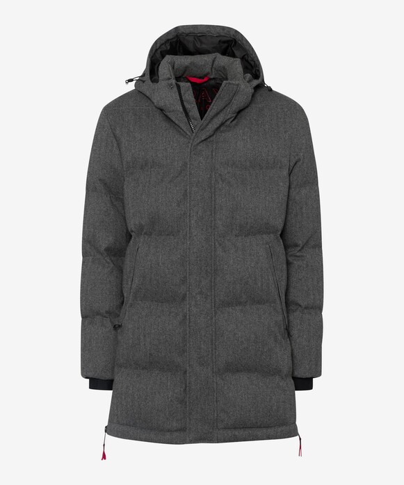 Brax Vito Quilted 2-Way Zip Detachable Hood Jack Cliff