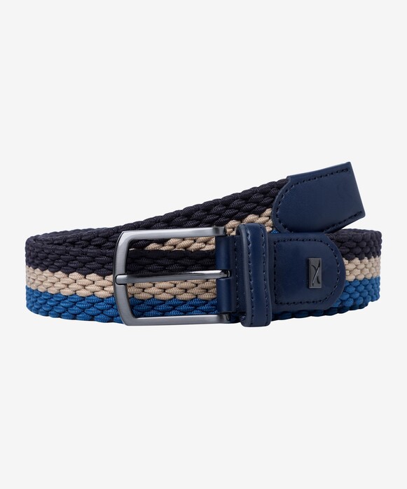 Brax Woven Triple Color High Stretch Belt Anchor-Multi