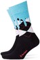 Burlington Argyle Drippy Socks Black