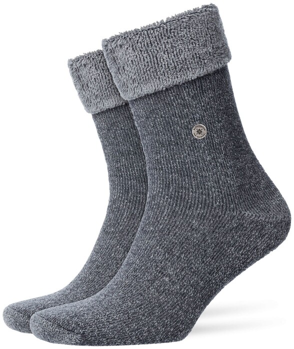 Burlington Big Foot Socks Anthracite Grey