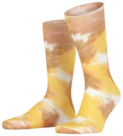 Burlington Cloudscape Fantasy Sokken Mosterd