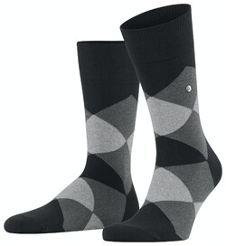 Burlington Clyde Check Socks Black