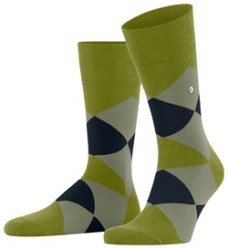 Burlington Clyde Check Socks Jungle