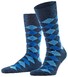 Burlington Danny Check Socks Marine