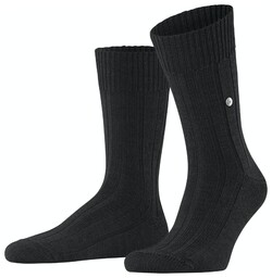 Burlington Dover Subtle Texture Socks Black