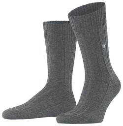 Burlington Dover Subtle Texture Socks Dark Gray