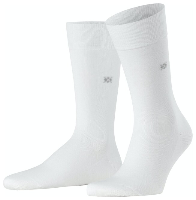 Burlington Dublin Mercerized Cotton Socks White