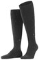 Burlington Dublin Socks Deep Dark Anthracite Melange