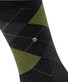 Burlington Edinburgh Socks Black-Green