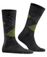 Burlington Edinburgh Socks Black-Green