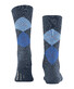 Burlington Edinburgh Socks Dark Blue Extra Melange