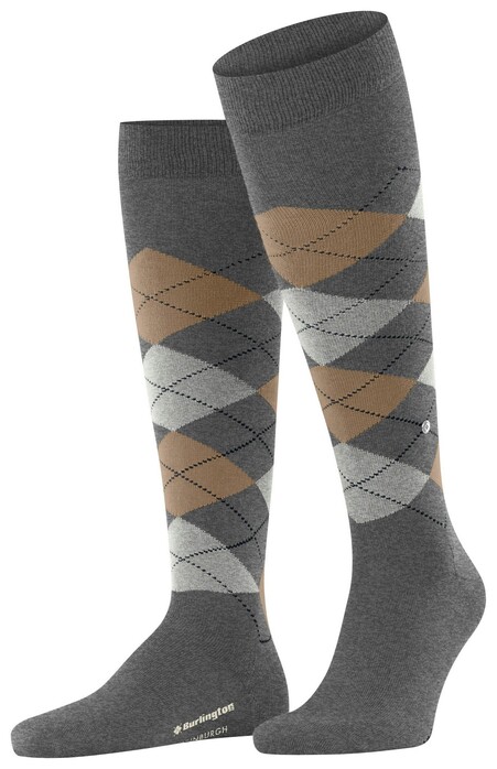 Burlington Edinburgh Socks Dark Gray