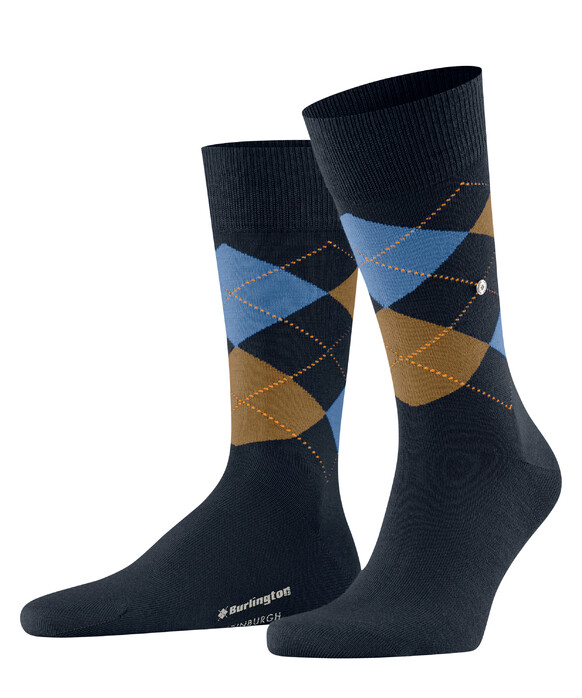 Burlington Edinburgh Socks Dark Night