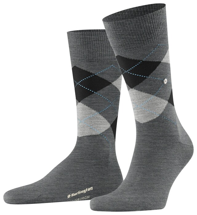 Burlington Edinburgh Socks Granite Grey