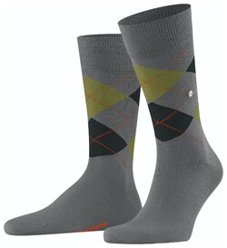 Burlington Edinburgh Socks Grey Melange Black