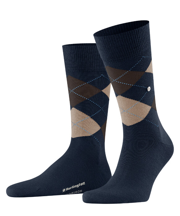 Burlington Edinburgh Socks Marine