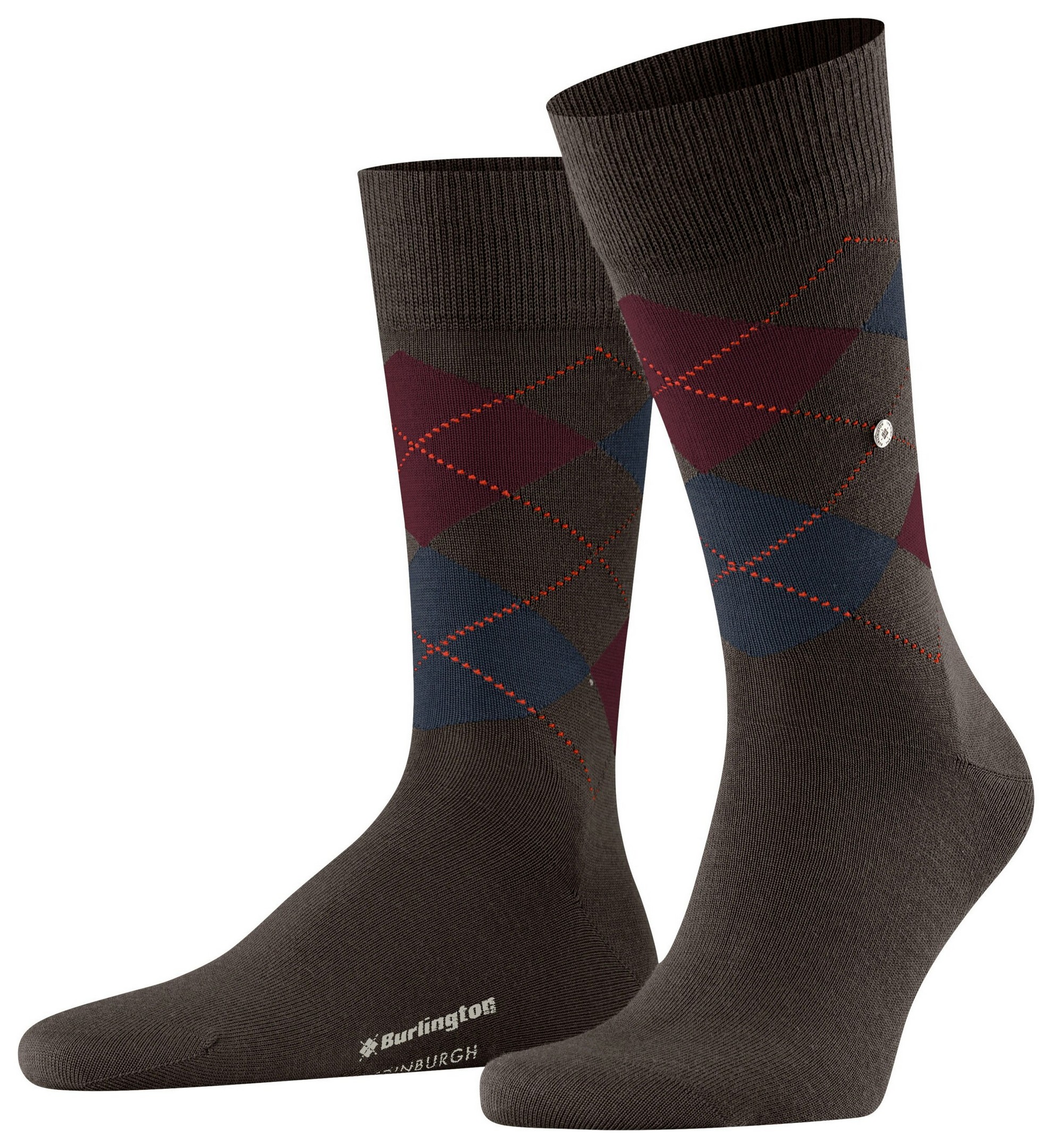 Burlington Edinburgh Sokken Dark Brown