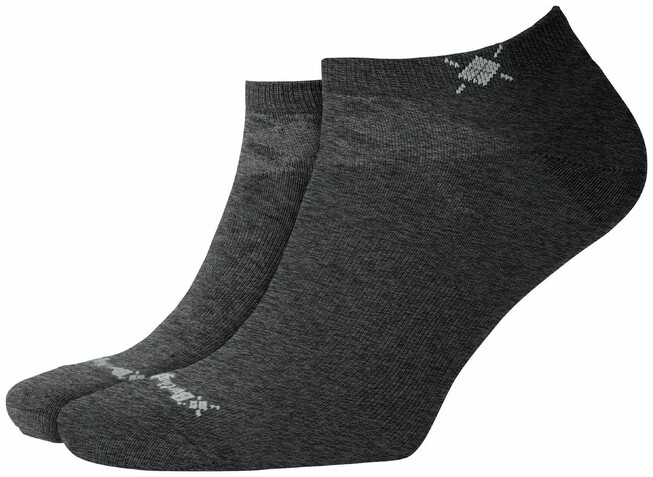 Burlington Everyday Sneaker 2Pack Sokken Zwart-Antraciet