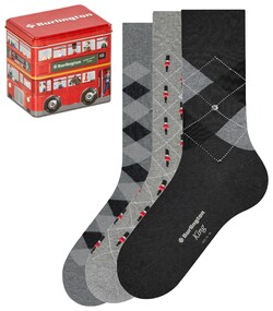 Burlington Gift Set British Box 3Pack Socks Multi