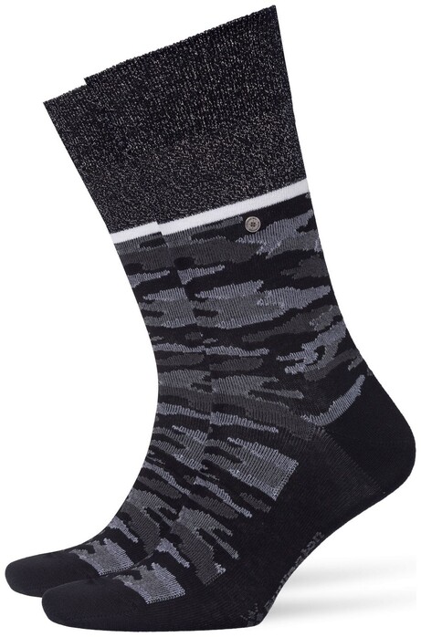 Burlington Glitter Camo Socks Black