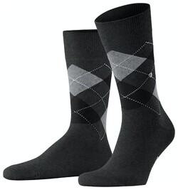 Burlington King Argyle Socks New Grey