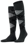 Burlington King Argyle Socks New Grey