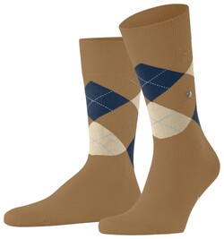 Burlington King Argyle Socks Nougat