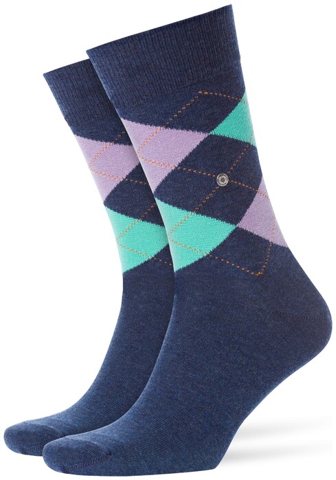 Burlington King Socks Sokken Dark Blue Soft