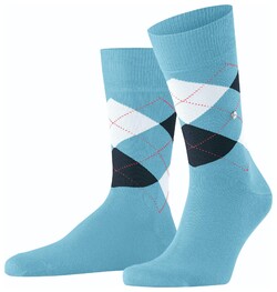 Burlington King Socks Sokken Licht Blauw Melange