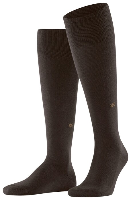 Burlington Leeds Socks Dark Brown