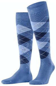 Burlington Manchester Argyle Check Socks Turquoise