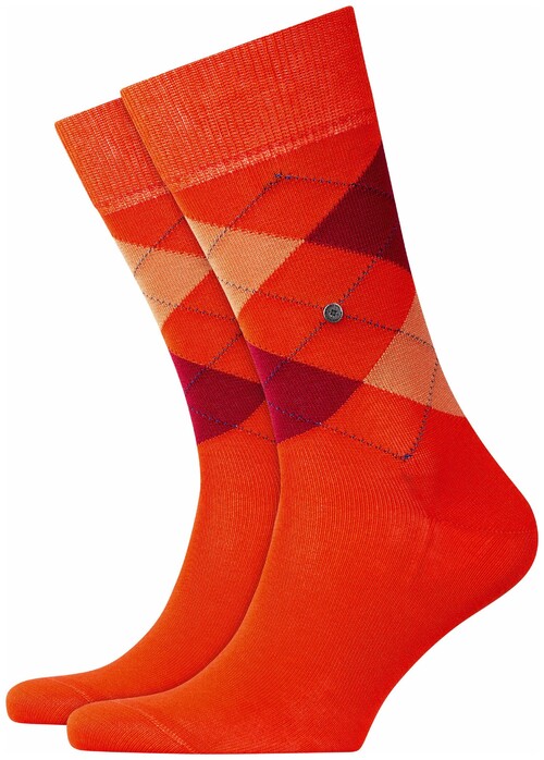 Burlington Manchester Socks Scarlet Orange