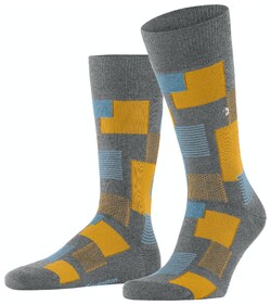Burlington Mended Patch Socks Grey