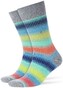 Burlington Rainbow Stripe Socks Light Grey