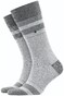 Burlington Stripe Socks Steel Melange
