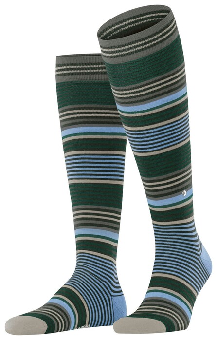 Burlington Striped Kniekous Knee-Highs Black