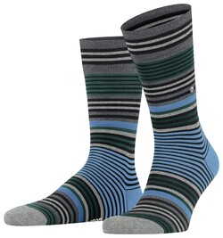 Burlington Striped Socks Sokken Zwart
