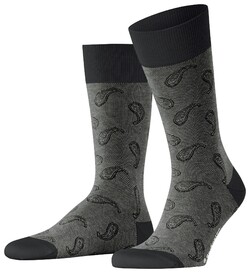 Burlington Subtle Paisley Pattern Socks Black