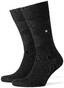 Burlington Uni Argyle First Layer Ski Socks Black