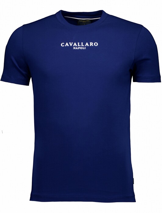 Cavallaro Napoli Albaretto Tee T-Shirt Marine Blauw