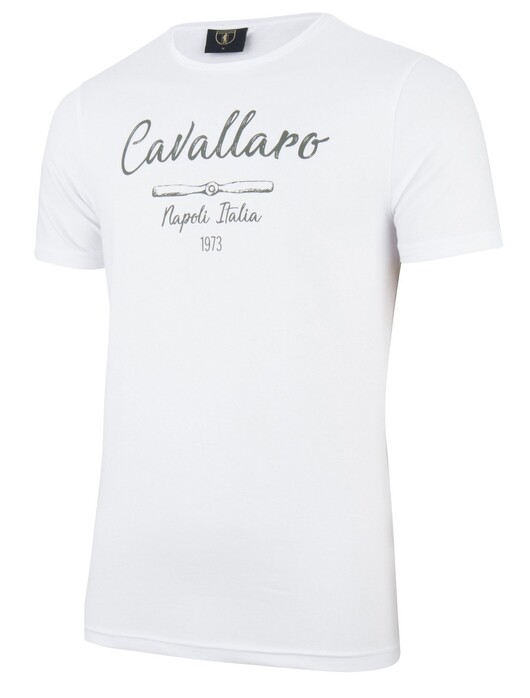 Cavallaro Napoli Andreo Tee T-Shirt Wit