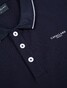 Cavallaro Napoli Andrio Subtle Stretch Cotton Poloshirt Dark Evening Blue